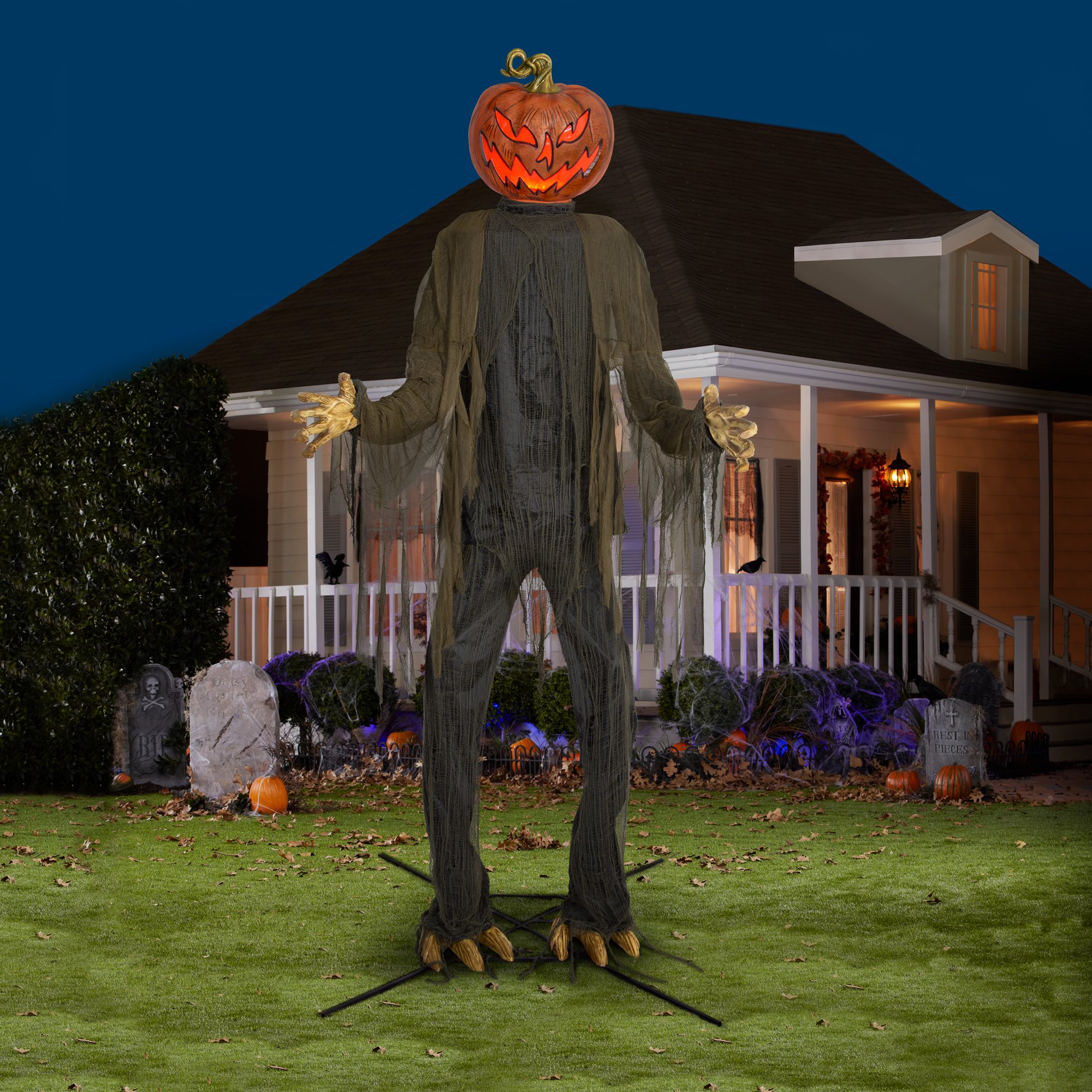 Top 5 Outdoor Halloween Decorations Including 12-ft Animated Pumpkin ...